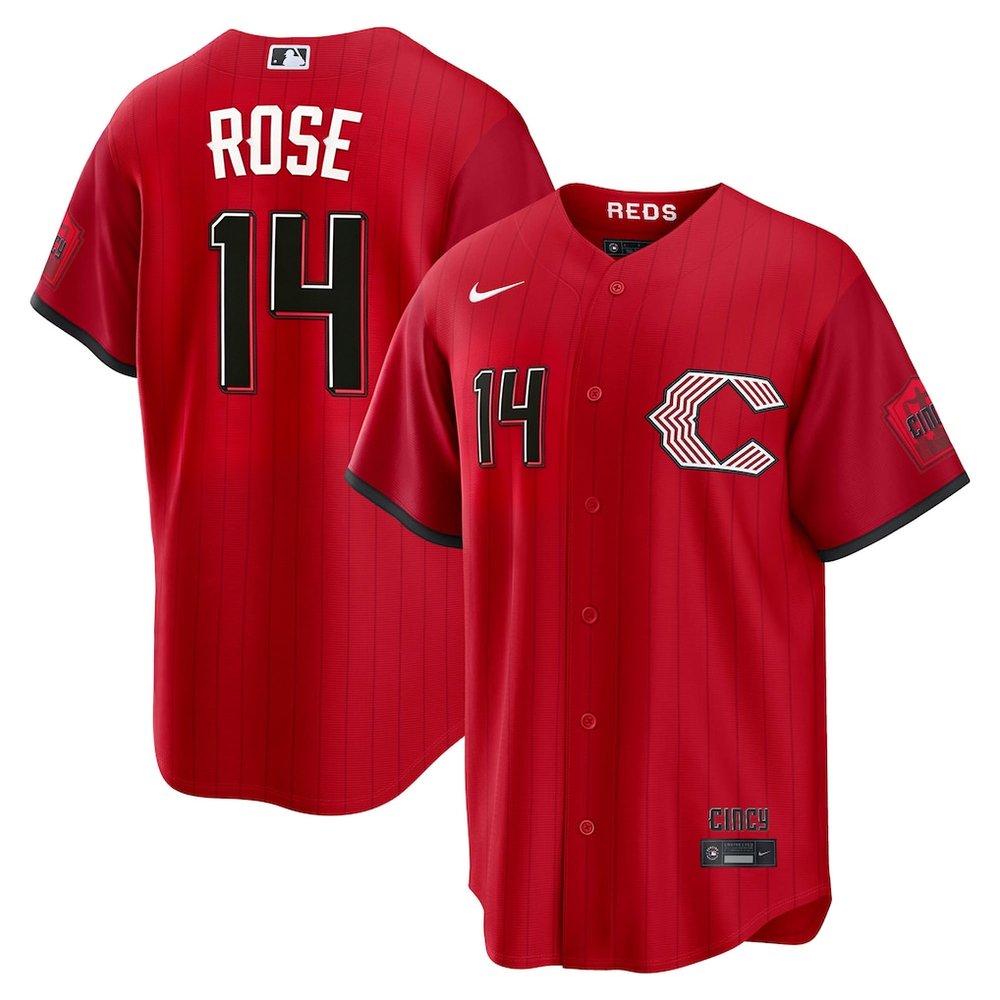 Men’s Cincinnati Reds #14 Pete Rose Red 2026 City Connect Stitched Jersey