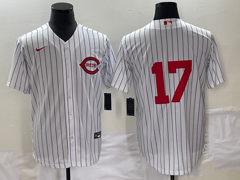 Men’s Cincinnati Reds Aaron Boone #17 White 2022 MLB at Field of Dreams Authentic Jersey