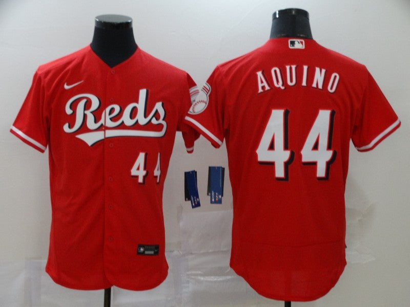 Men’s Cincinnati Reds Aristides Aquino #44 Red Baseball Jersey