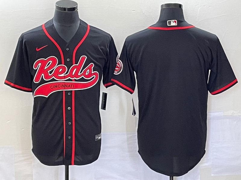 Men’s Cincinnati Reds Black Blank Jersey Joint Edition