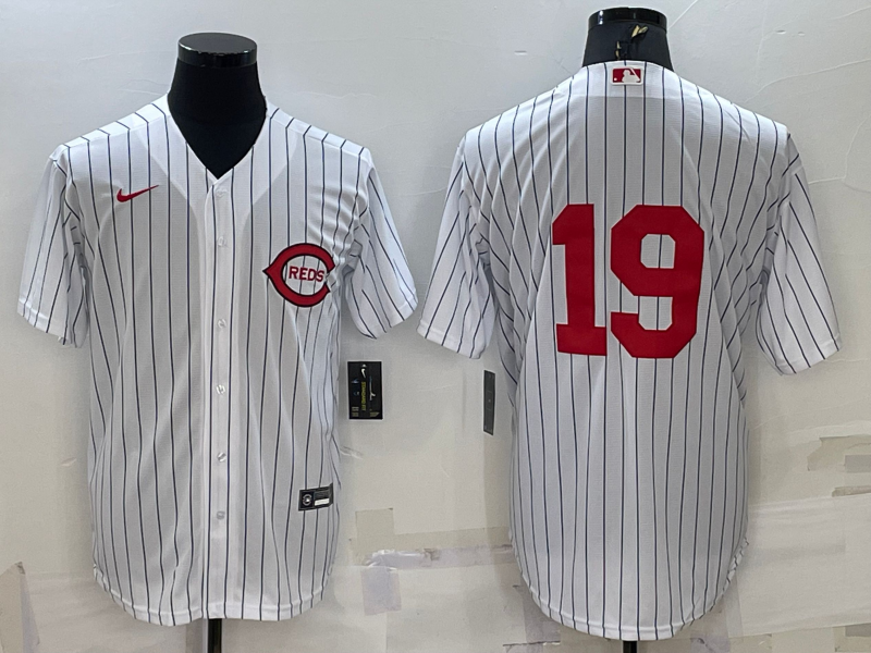 Men’s Cincinnati Reds Joey Votto #19 White 2022 MLB at Field of Dreams Authentic Jersey