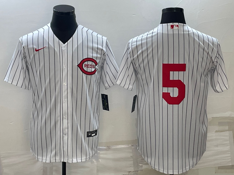 Men’s Cincinnati Reds Johnny Bench #5 White 2022 MLB at Field of Dreams Authentic Jersey