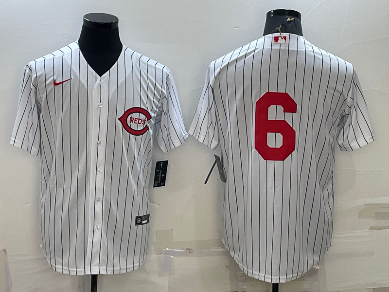 Men’s Cincinnati Reds Jonathan India #6 White 2022 MLB at Field of Dreams Authentic Jersey