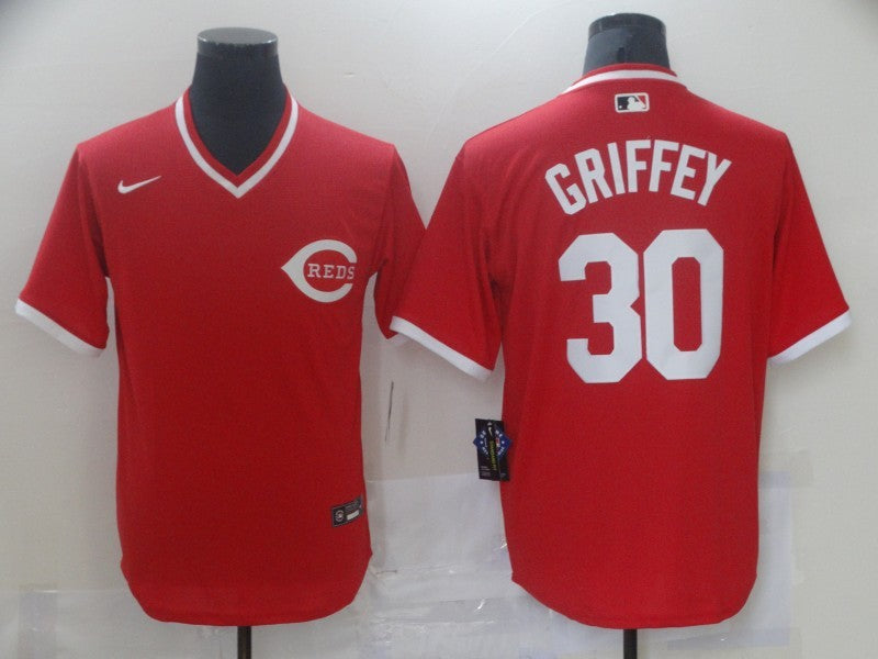 Men’s Cincinnati Reds Ken Griffey Jr. #30 Red Alternate Jersey