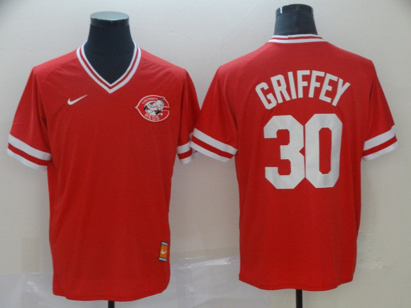 Men’s Cincinnati Reds Ken Griffey Jr. #30 Red Authentic Jersey