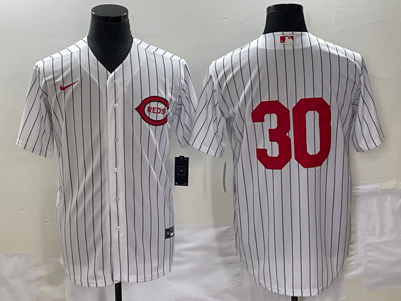 Men’s Cincinnati Reds Ken Griffey Jr. #30 White 2022 MLB at Field of Dreams Authentic Jersey