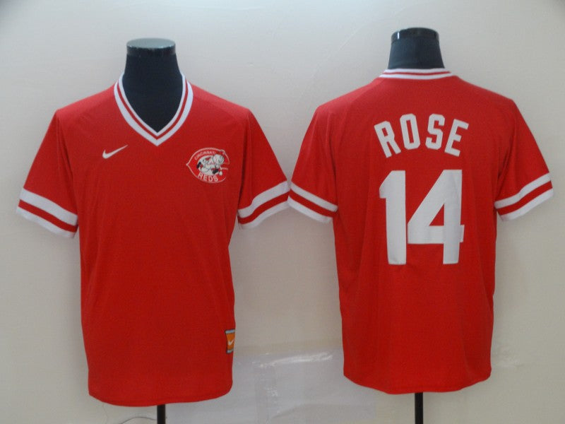 Men’s Cincinnati Reds Pete Rose #14 Red Stitched Jersey
