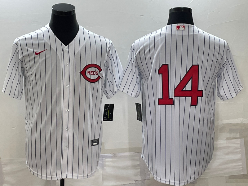 Men’s Cincinnati Reds Pete Rose #14 White 2022 MLB at Field of Dreams Authentic Jersey