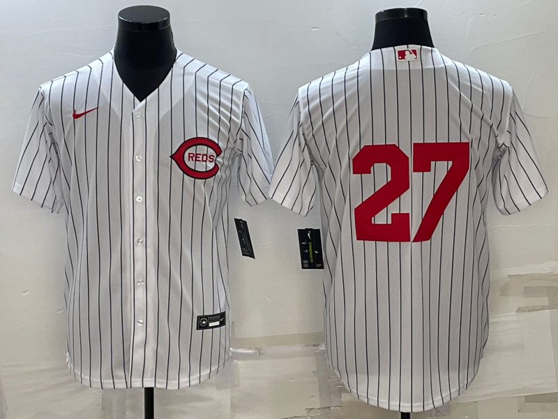 Men’s Cincinnati Reds Scott Rolen #27 White 2022 MLB at Field of Dreams Authentic Jersey
