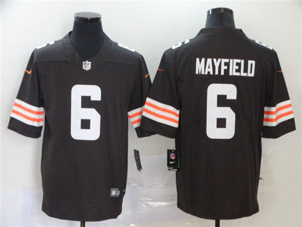 Men’s Cleveland Browns #6 Baker Mayfield Nike Brown Legend Player Jersey