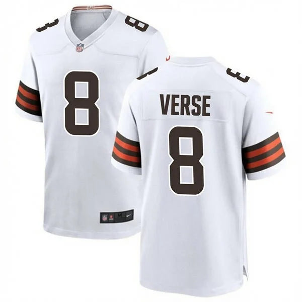 Mens Cleveland Browns #8 Jared Verse Nike White Away Vapor F.U.S.E. Limited Jersey