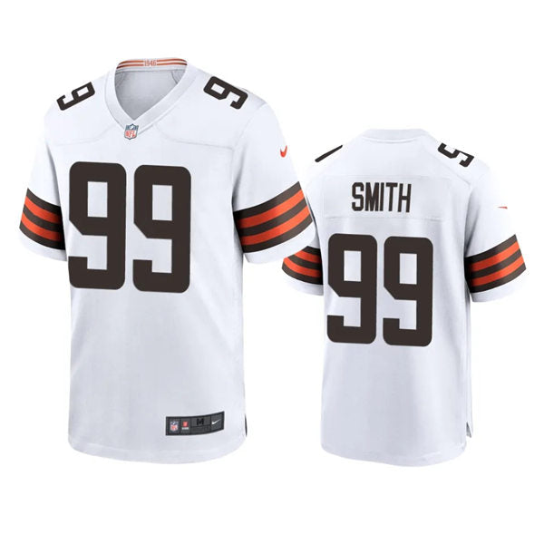 Mens Cleveland Browns #99 Za’Darius Smith Nike White Away Vapor Limited Jersey