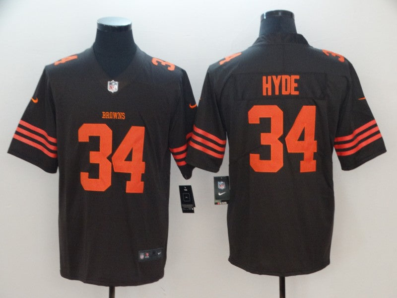 Men’s Cleveland Browns Carlos Hyde Brown Jersey