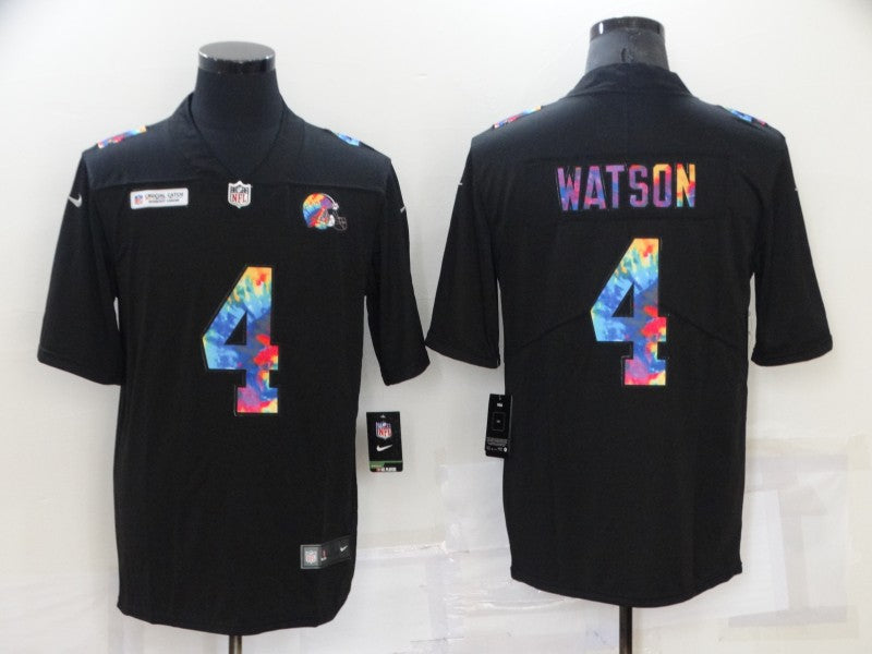 Men’s Cleveland Browns Deshaun Watson #4 Black Jersey