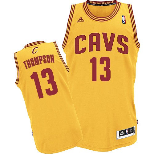 Men’s Cleveland Cavaliers #13 Tristan Thompson Yellow CAVS Swingman Throwback Jersey