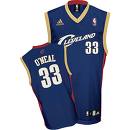 Men’s Cleveland Cavaliers #33 Shaquille O’Neal Blue Throwback Jersey