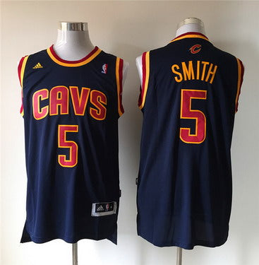 Men’s Cleveland Cavaliers #5 J.R. Smith Revolution 30 Swingman 2015 New Navy Blue Jersey