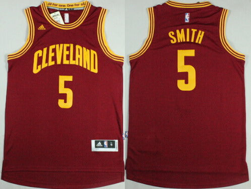 Men’s Cleveland Cavaliers #5 J.R. Smith Revolution 30 Swingman 2015 New Red Jersey