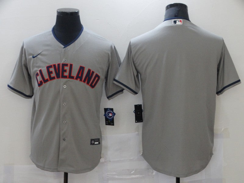 Men’s Cleveland Guardians Gray Road Authentic Blank Jersey