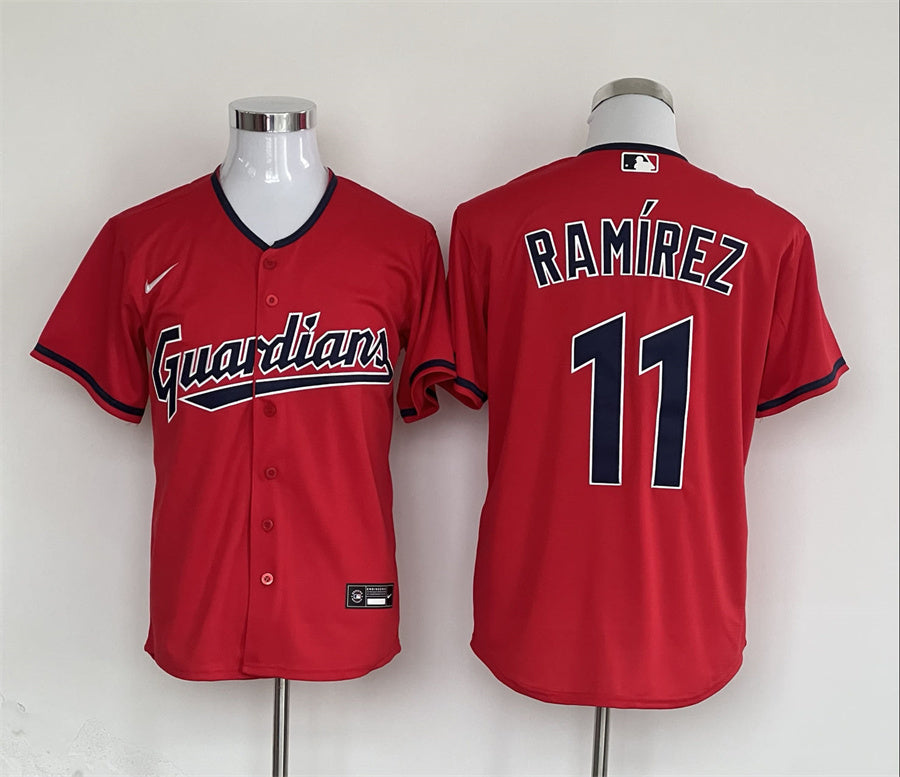 Men’s Cleveland Guardians Jose Ramirez Nike Red Jersey