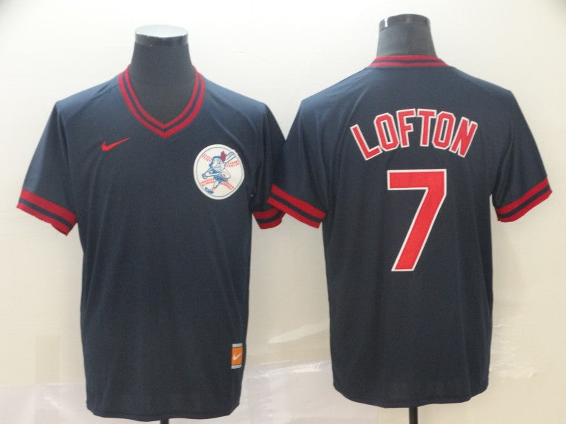Men’s Cleveland Guardians Kenny Lofton #7 Navy Team Jersey