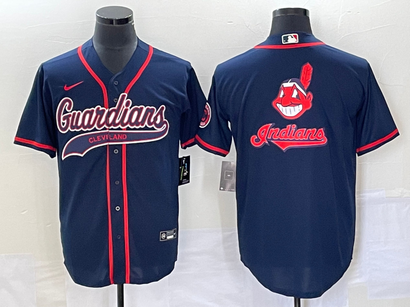 Men’s Cleveland Guardians Navy Alternate Official Jersey