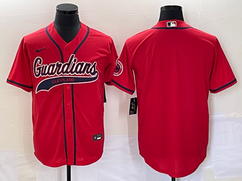 Men’s Cleveland Guardians Red Alternate Blank Jersey