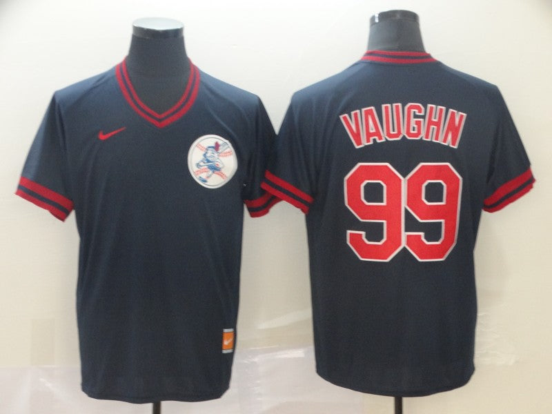 Men’s Cleveland Guardians Rick Vaughn #99 Navy Team Jersey