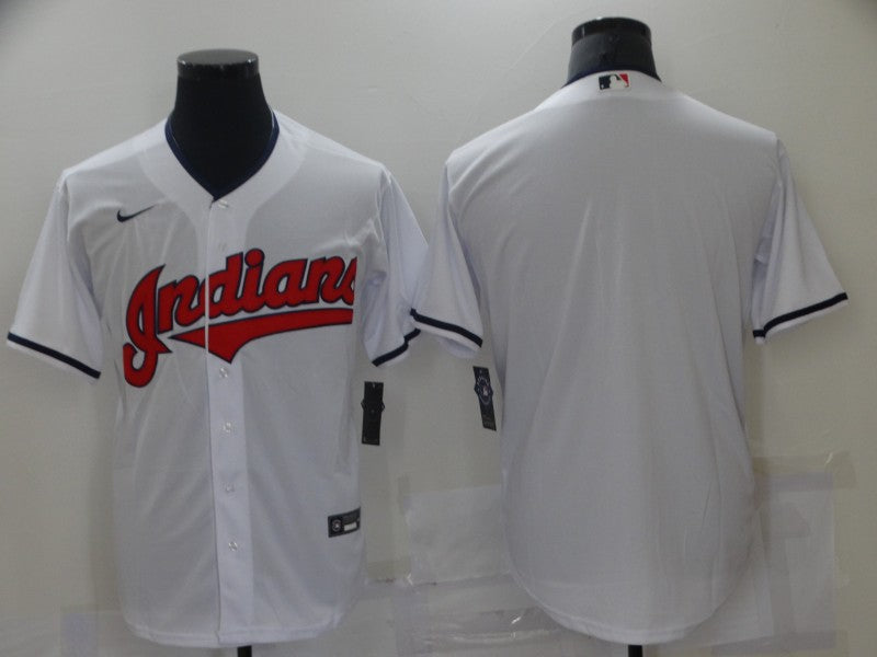 Men’s Cleveland Guardians White Home Blank Jersey