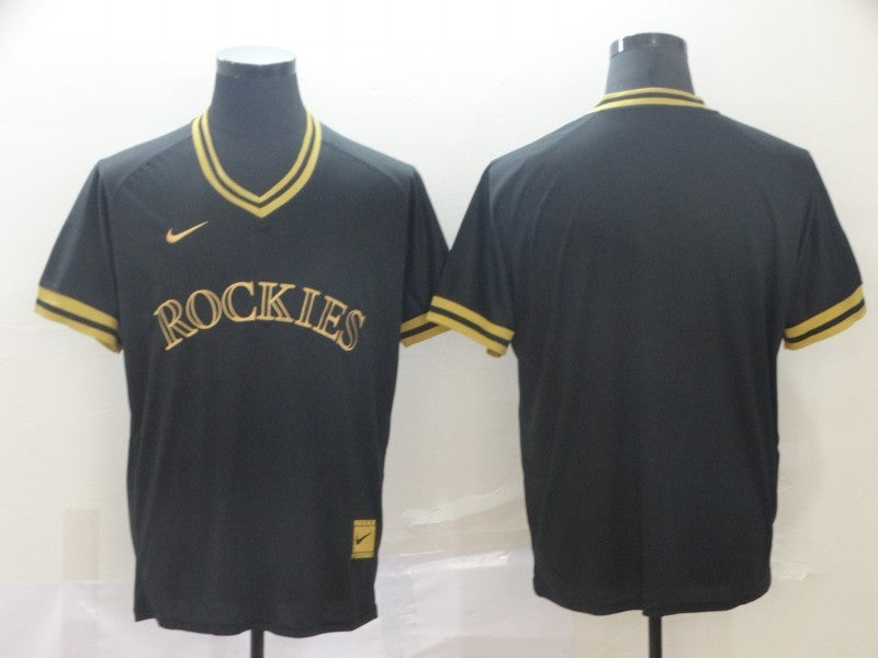 Men’s Colorado Rockies Black Blank Jersey