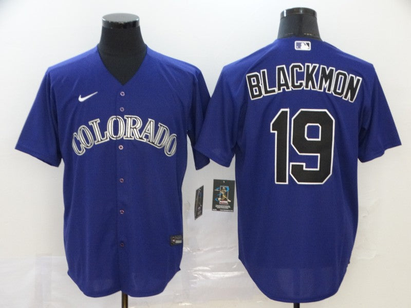 Men’s Colorado Rockies Charlie Blackmon #19 Purple Baseball Jersey