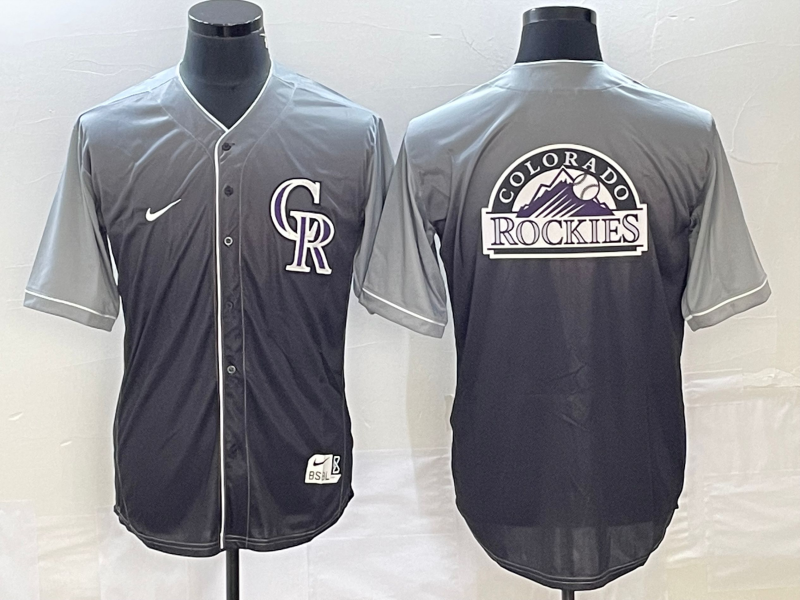 Men’s Colorado Rockies Grey Gradient Team Jersey