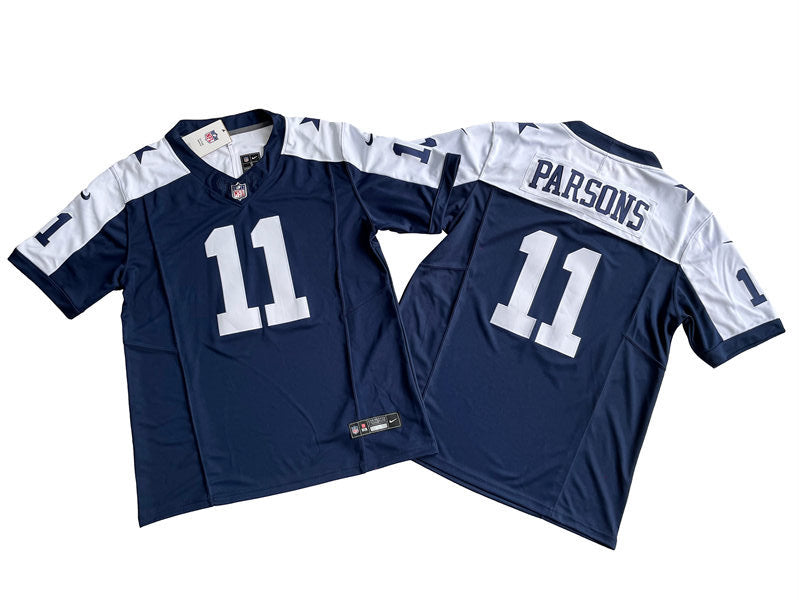 Men’s Dallas Cowboys #11 Micah Parsons Nike Navy Alternate 2023 F.U.S.E. Vapor Limited Jersey