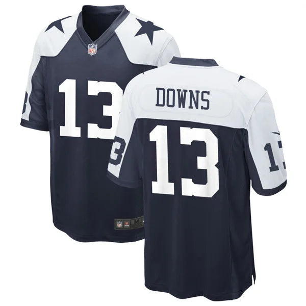 Mens Dallas Cowboys #13 Caleb Downs Nike Navy Alternate Vapor F.U.S.E. Limited Jersey