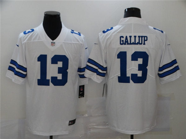 Men’s Dallas Cowboys #13 Michael Gallup Nike White Vapor Untouchable Limited Jersey