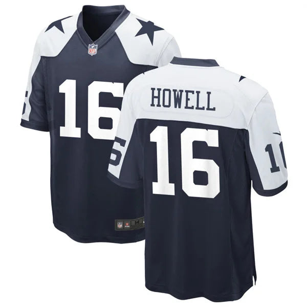 Mens Dallas Cowboys #16 Sam Howell Nike Navy Alternate Vapor F.U.S.E. Limited Jersey
