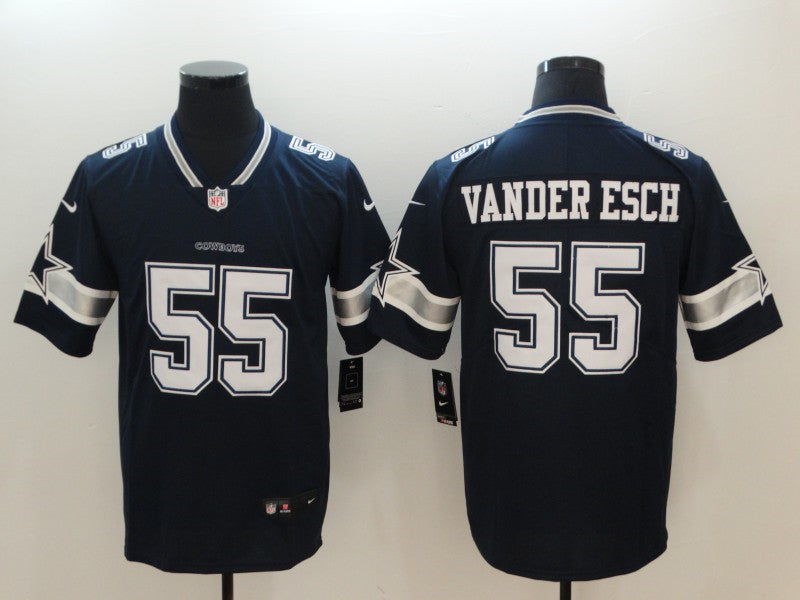 Men’s Dallas Cowboys #55 Leighton Vander Esch Nike Navy Team Color Untouchable Limited Jersey