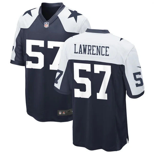 Mens Dallas Cowboys #57 Malachi Lawrence Nike Navy Alternate Vapor F.U.S.E. Limited Jersey