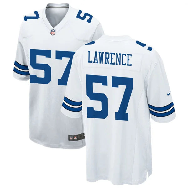 Mens Dallas Cowboys #57 Malachi Lawrence Nike White Vapor F.U.S.E. Limited Jersey