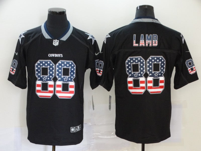Men’s Dallas Cowboys #88 CeeDee Lamb Black Authentic Jersey