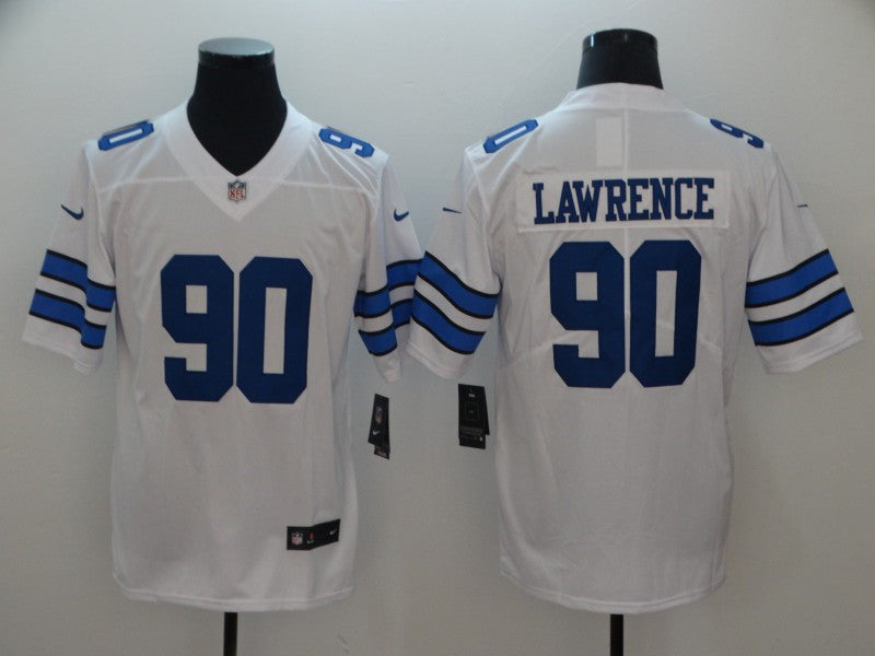 Men’s Dallas Cowboys #90 Demarcus Lawrence Nike White Vapor Untouchable Limited Jersey