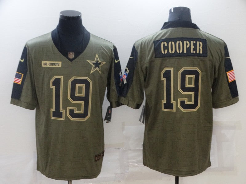 Men’s Dallas Cowboys Amari Cooper #19 Brown Jersey
