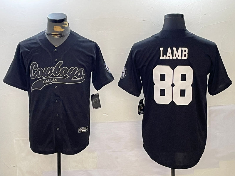 Men’s Dallas Cowboys CeeDee Lamb #88 Black Alternate Jersey