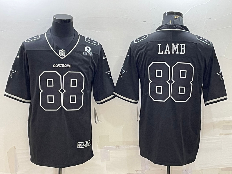 Men’s Dallas Cowboys CeeDee Lamb #88 Black Alternate Team Jersey