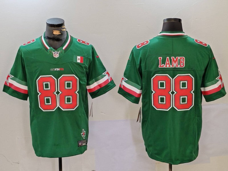 Men’s Dallas Cowboys CeeDee Lamb #88 Green Vapor F.U.S.E. Limited Jersey