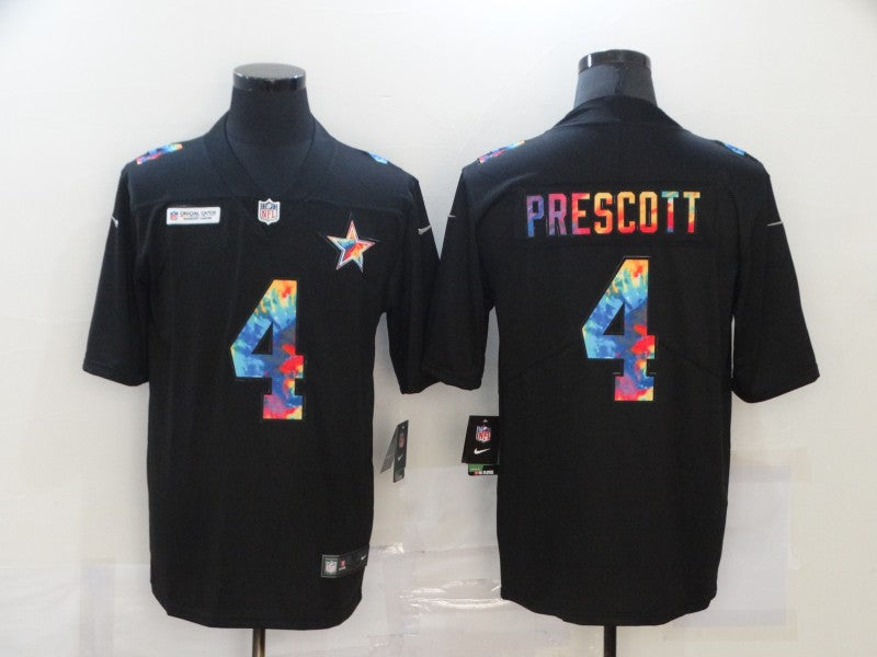 Men’s Dallas Cowboys Dak Prescott #4 Black Jersey