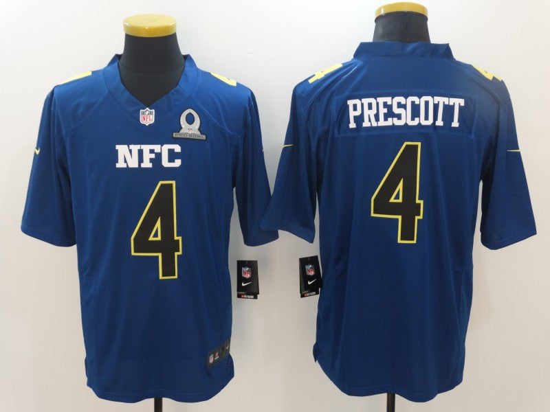 Men’s Dallas Cowboys Dak Prescott #4 Blue Jersey