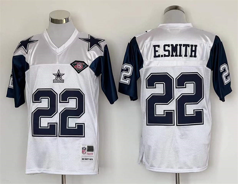 Men’s Dallas Cowboys Emmitt Smith Mitchell & Ness White Legacy Jersey