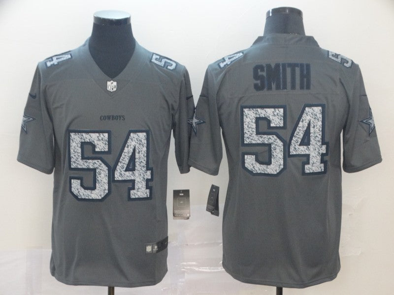 Men’s Dallas Cowboys Jaylon Smith #54 Gray Jersey