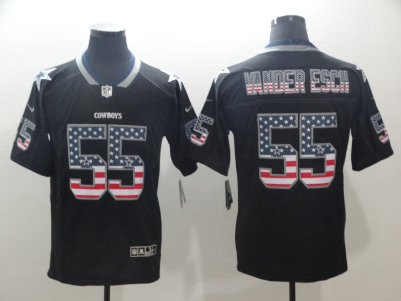 Men’s Dallas Cowboys Leighton Vander Esch #55 Black Jersey